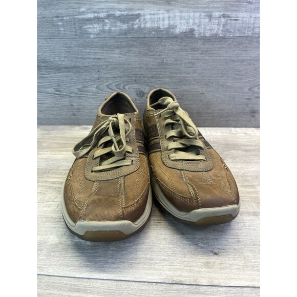 Skechers Mens 9 Classic Fit Air Cooled Memory Foam SN65055 Color DSCH Brown - Picture 2 of 10